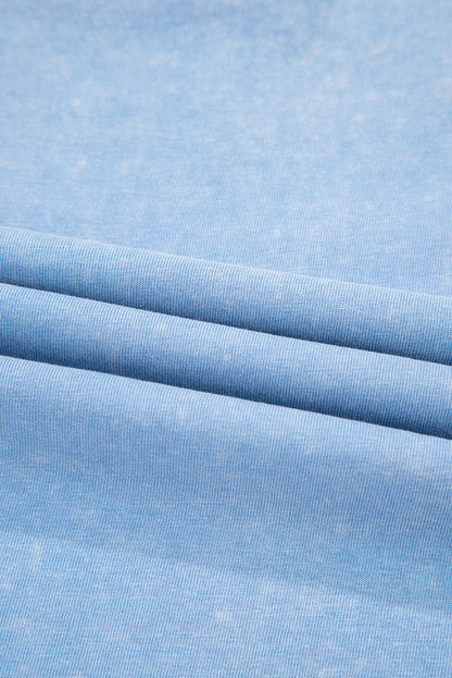 Mineral Wash Pocket Tank Dress (Blue)