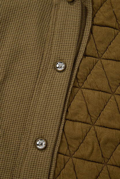 Carrie Quilt Hoodie (Brown/Ivory)